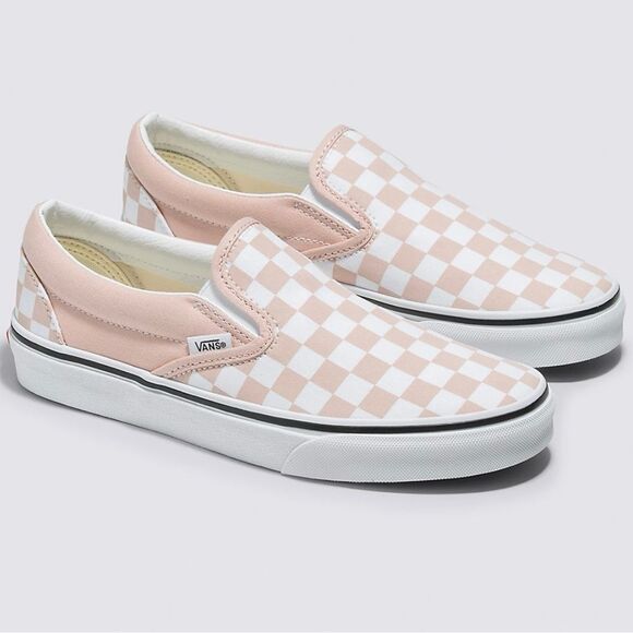 Vans Checkered Mauve Slip On worn once size 4.5 Adorable - Picture 10 of 10